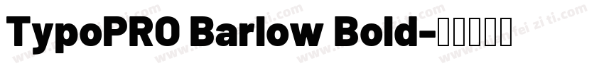 TypoPRO Barlow Bold字体转换
